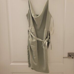 Altar'd State Sage Green Mini Dress